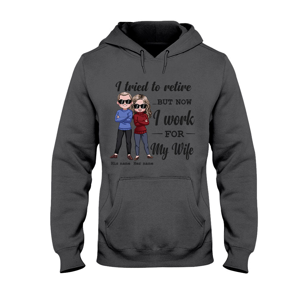J'ai essayé de prendre ma retraite - T-shirt et sweat à capuche personnalisés pour couples