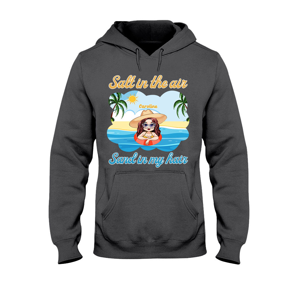 Sel dans l'air, sable dans les cheveux - T-shirt et sweat à capuche personnalisés pour les amoureux de la mer