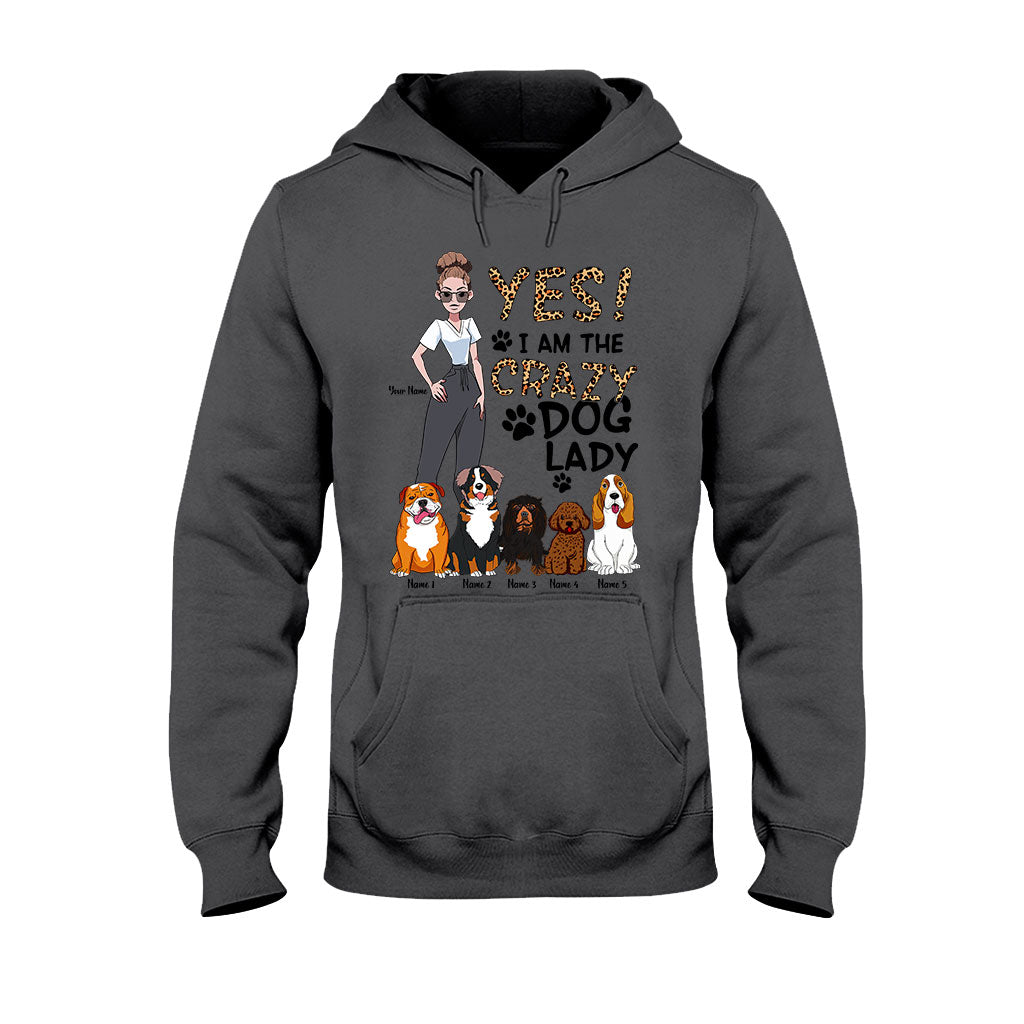 Oui, je suis la folle aux chiens - T-shirt et sweat à capuche personnalisés pour chiens