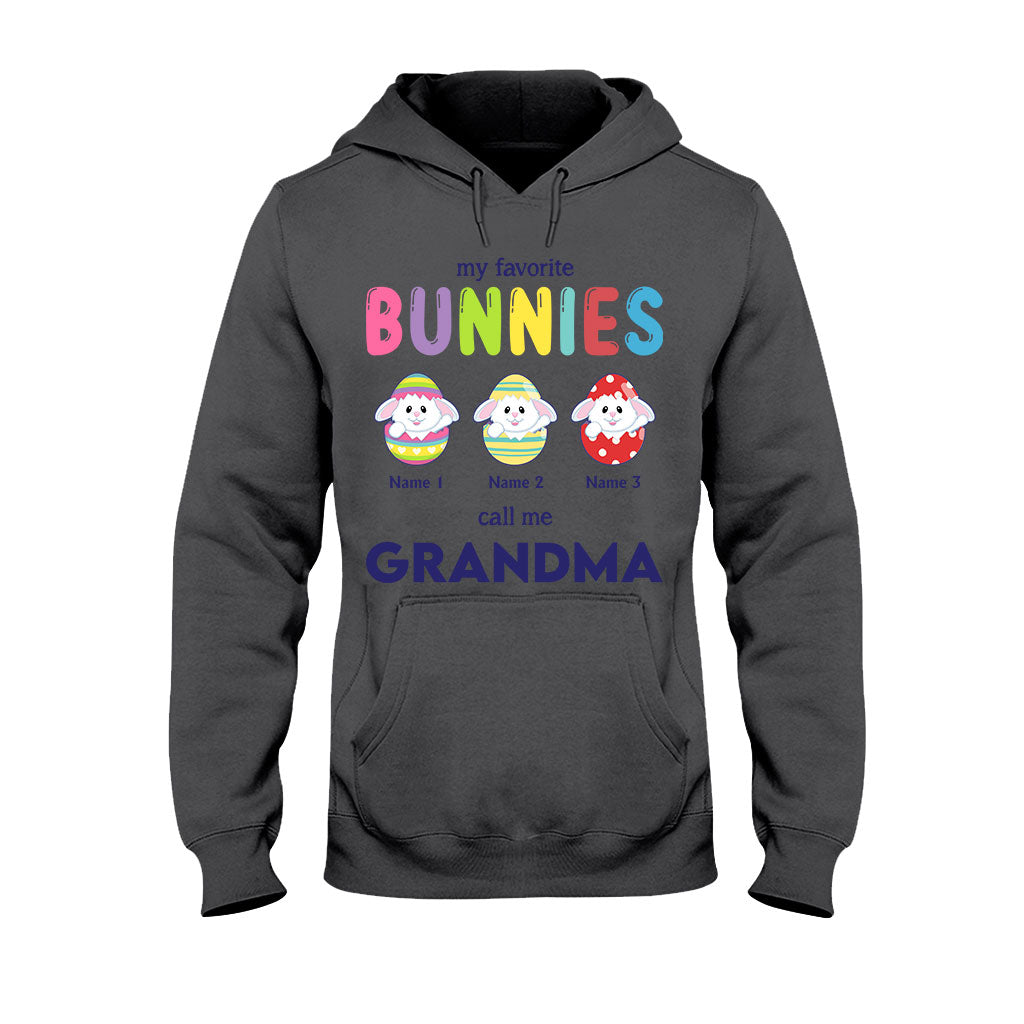 Mes lapins préférés m'appellent grand-mère - T-shirt et sweat à capuche personnalisés pour la fête des mères et Pâques