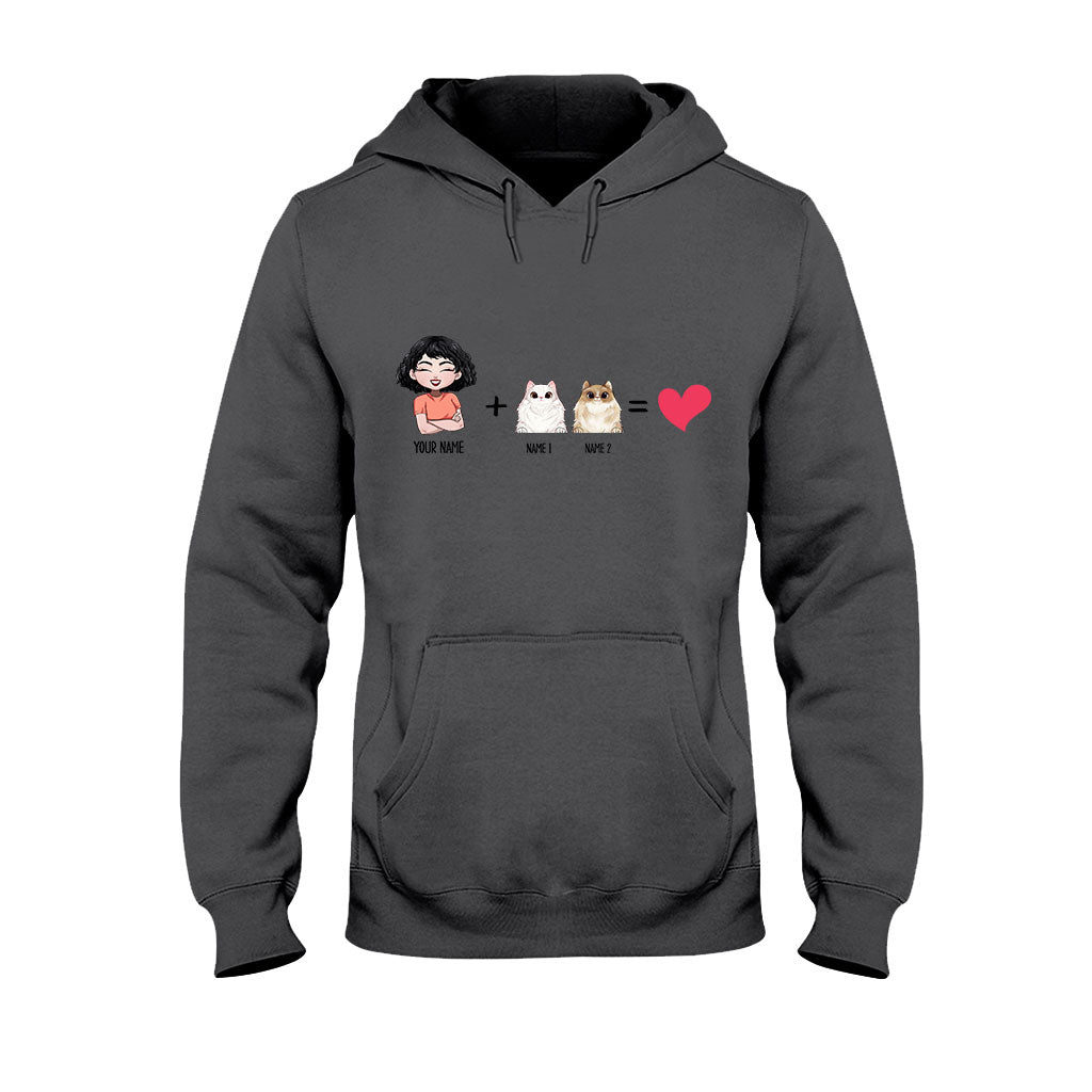 Me With The Cats - Personalized Cat T-shirt and Hoodie