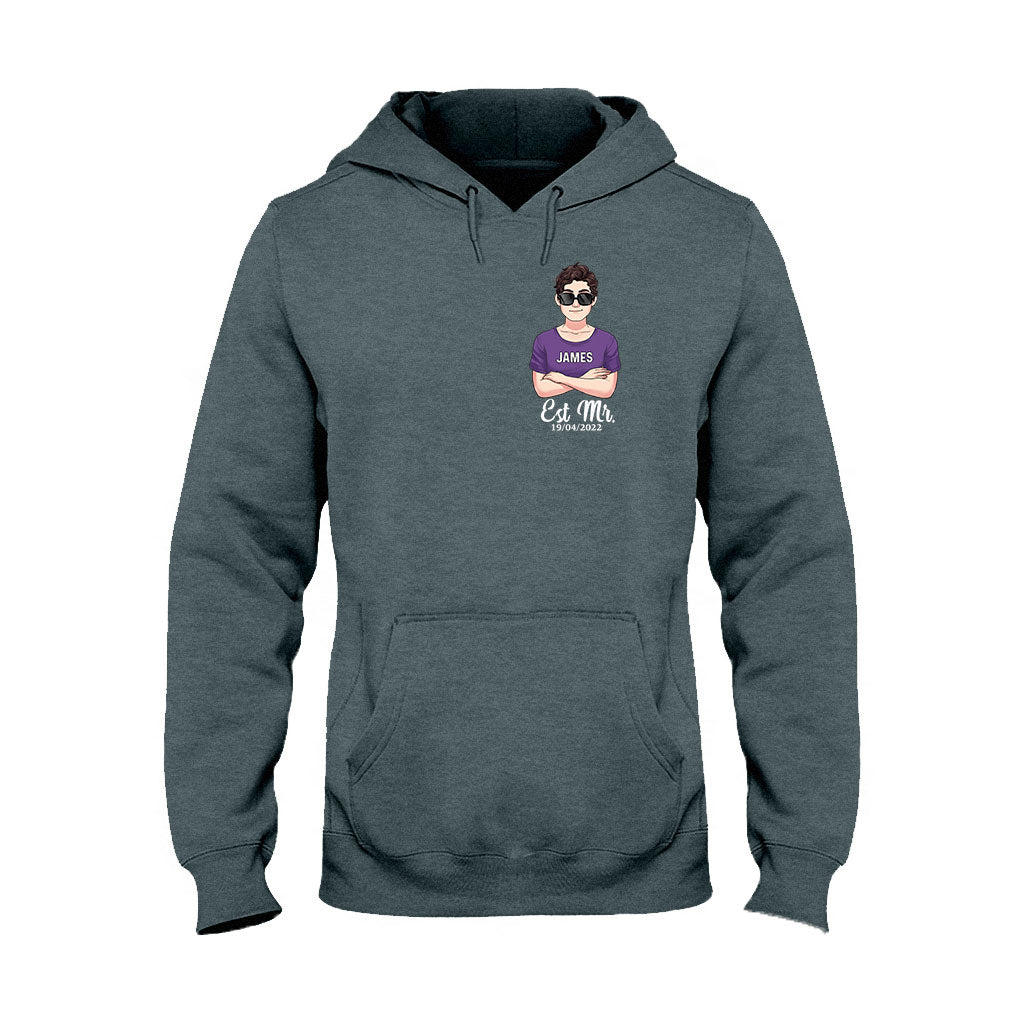 Monsieur et Madame - T-shirt et sweat à capuche personnalisés pour couples