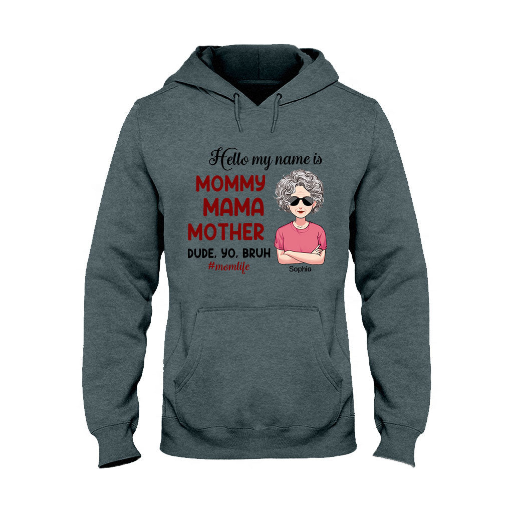 Bonjour, je m'appelle... - T-shirt et sweat à capuche personnalisés pour la fête des mères