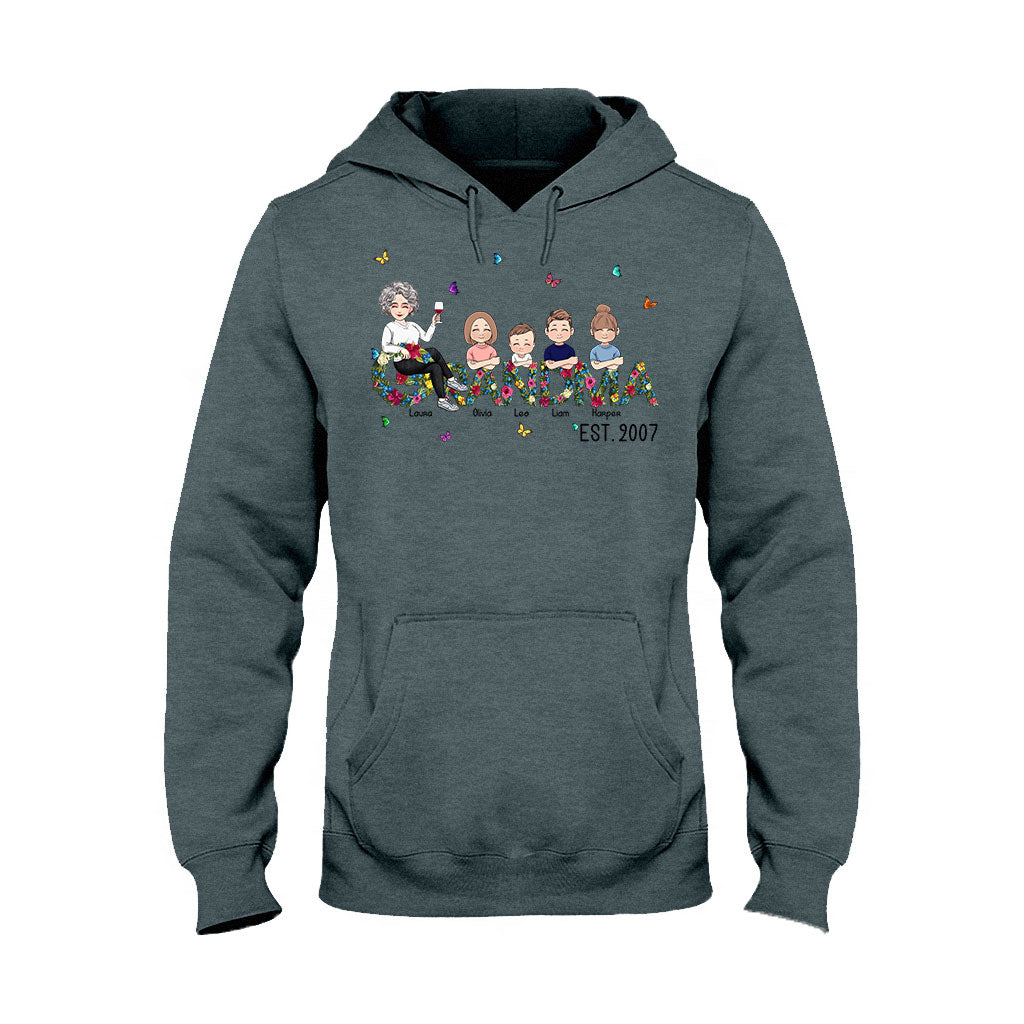 Grand-mère depuis toujours - T-shirt et sweat à capuche personnalisés pour la fête des mères