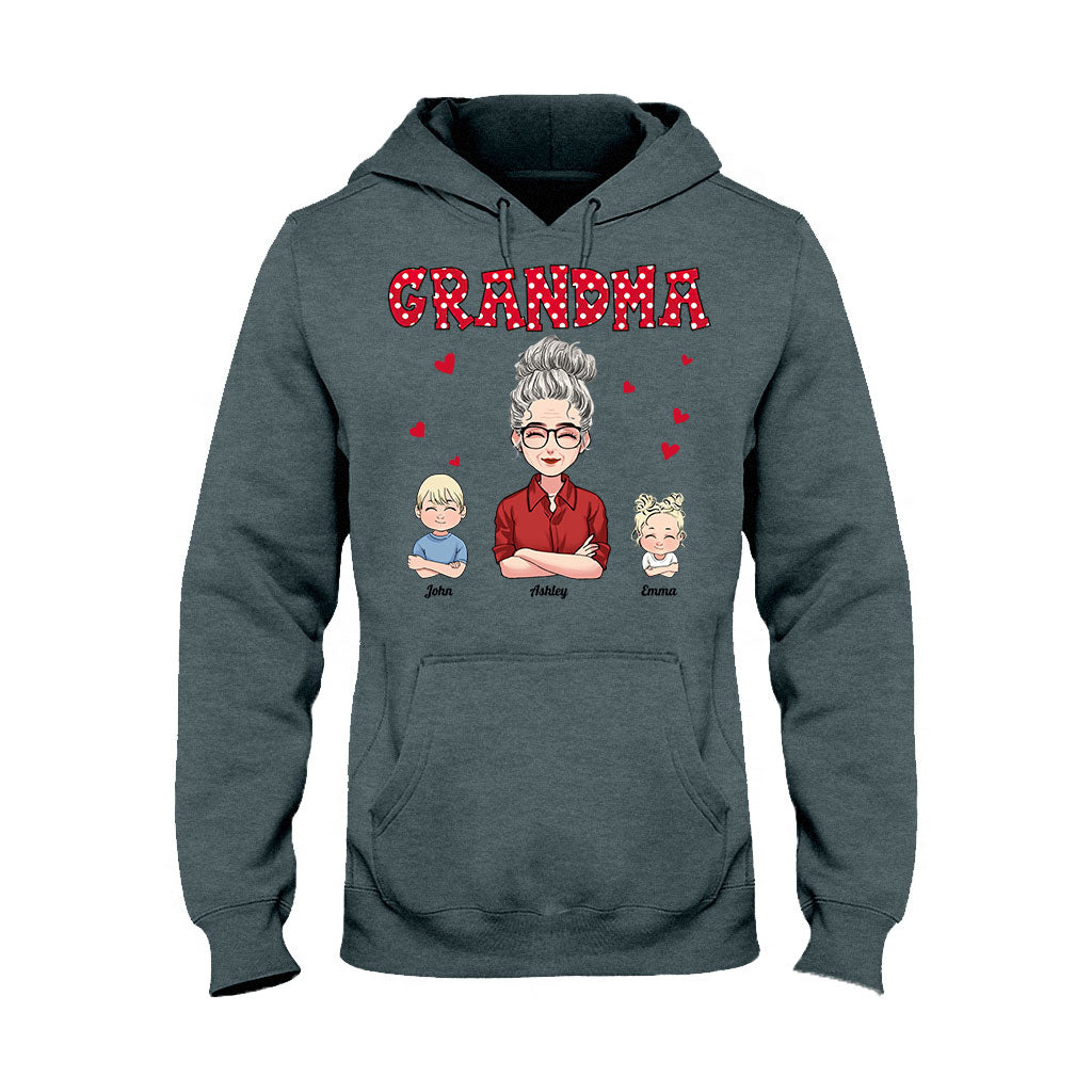 Grand-mère/Mère et Enfants - T-shirt et sweat à capuche personnalisés pour la fête des mères