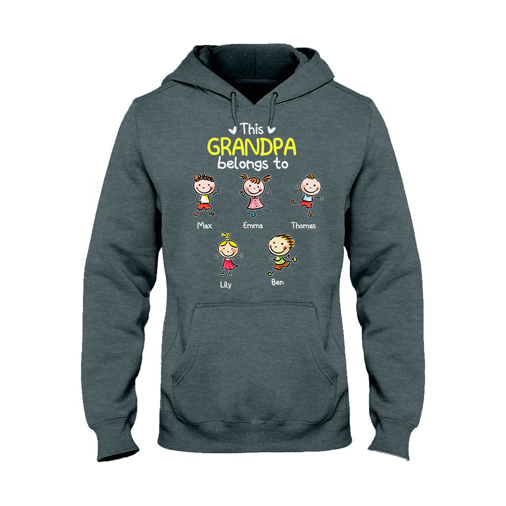 On t'aime - Cadeau pour grand-mère, papa, maman, grand-père - T-shirt et sweat à capuche personnalisés