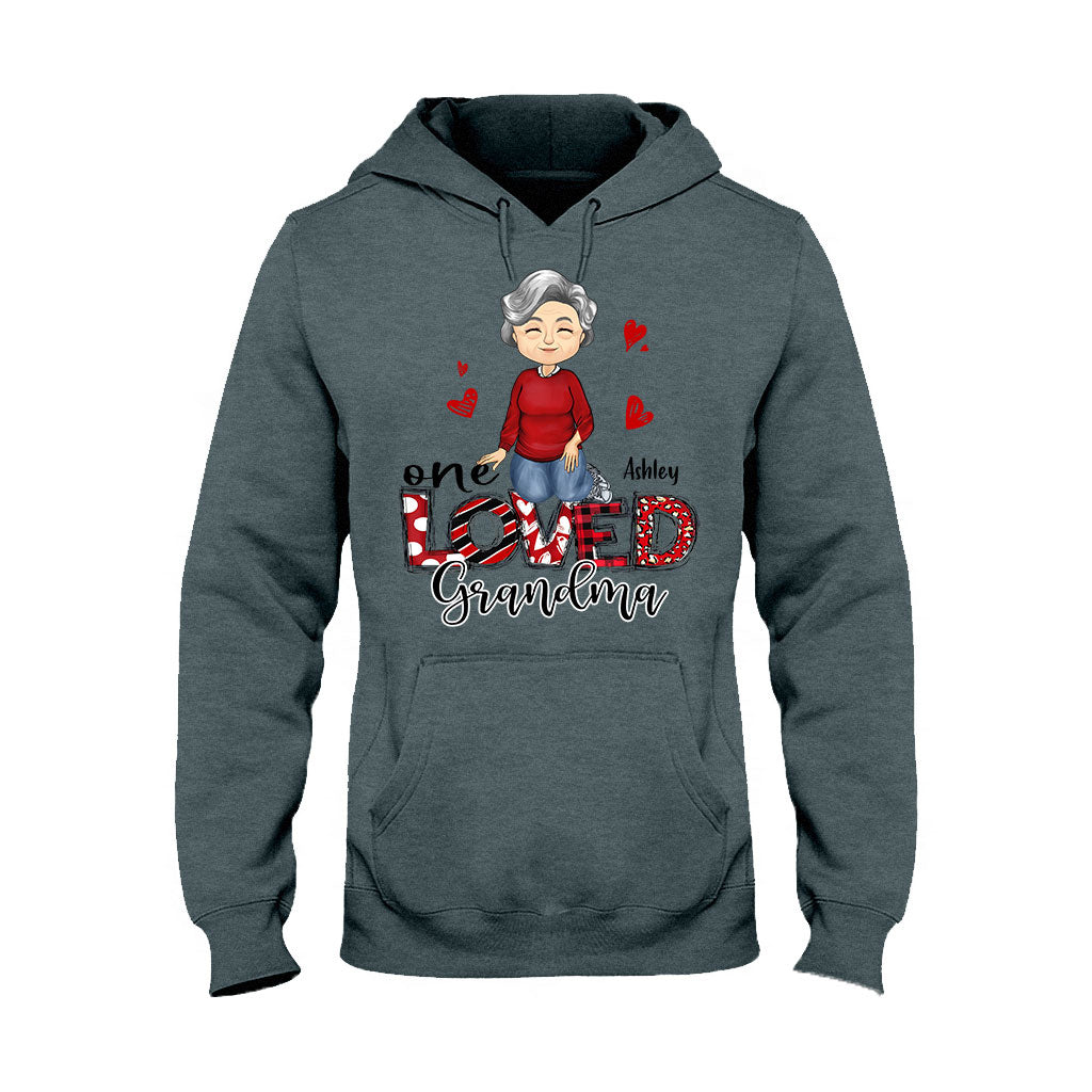 One Loved Grandma - Personalized Valentine Grandma T-shirt and Hoodie