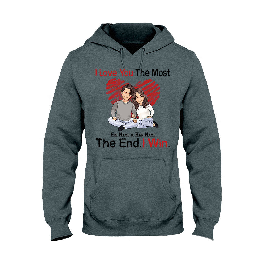 I Love You The Most - Personalized Couple T-shirt and Hoodie