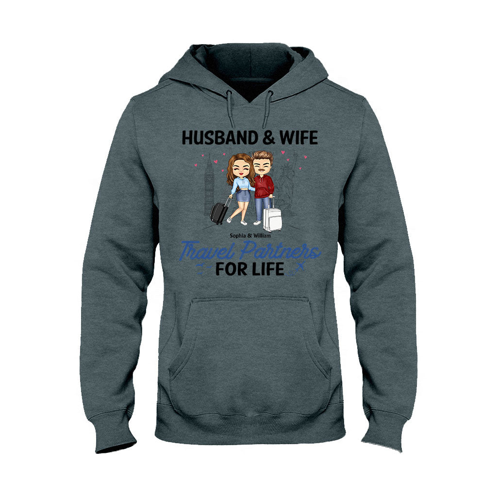 Motifs de voyage - T-shirt et sweat à capuche personnalisés pour couples