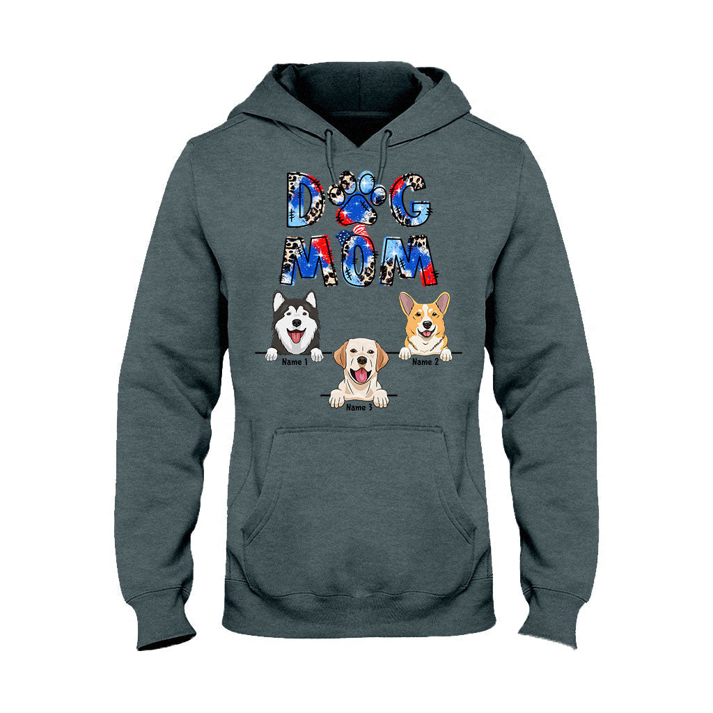 Maman de chien - T-shirt et sweat à capuche personnalisés pour la fête de l'Indépendance