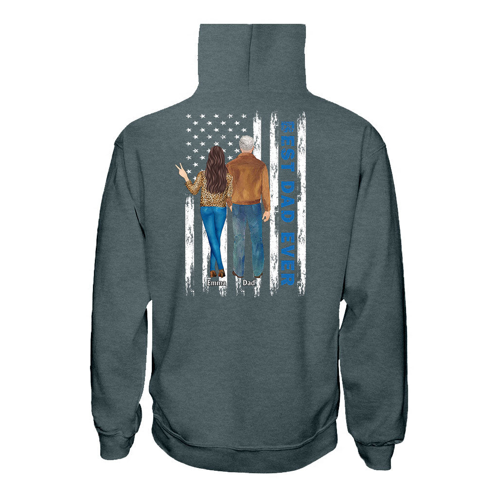 Best Dad Ever - Personalized Father T-shirt and Hoodie