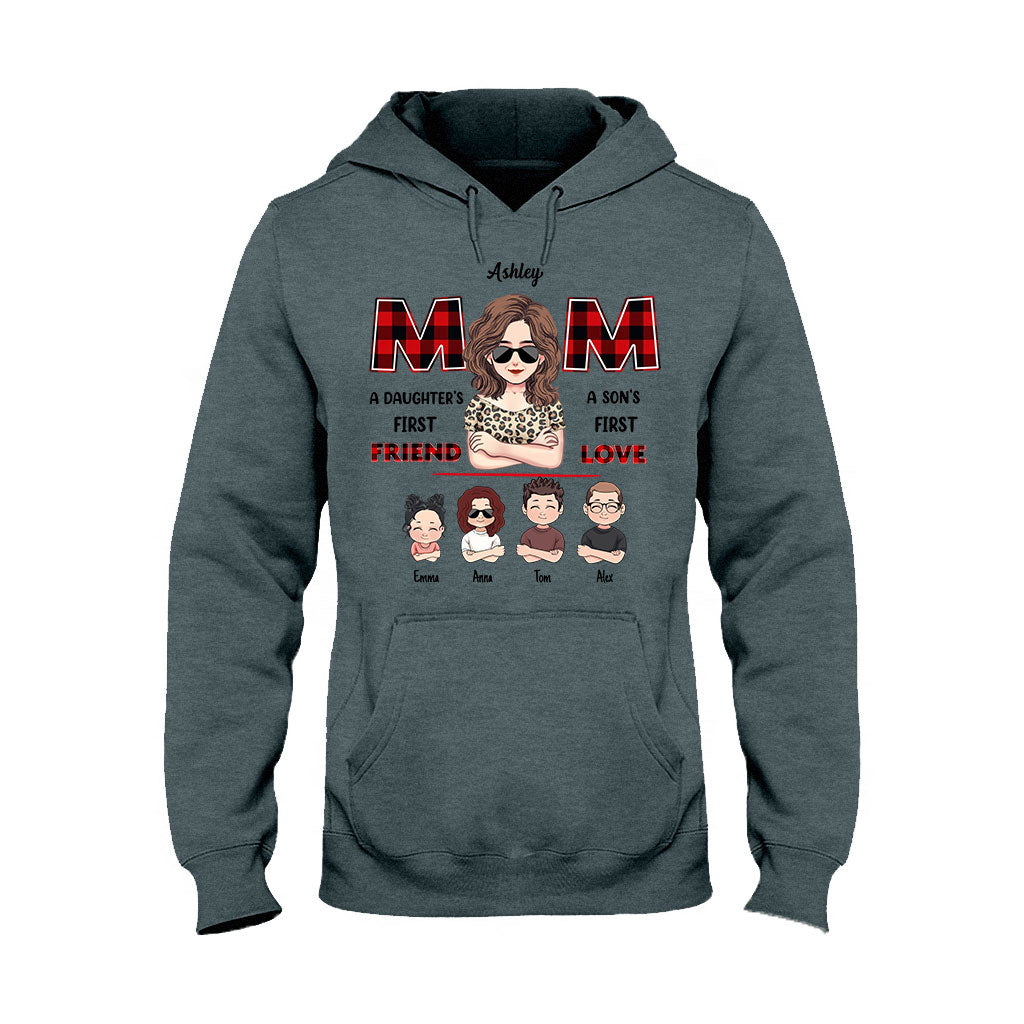 Maman, première amie, premier amour - T-shirt et sweat à capuche personnalisés « Maman, première amie, premier amour »