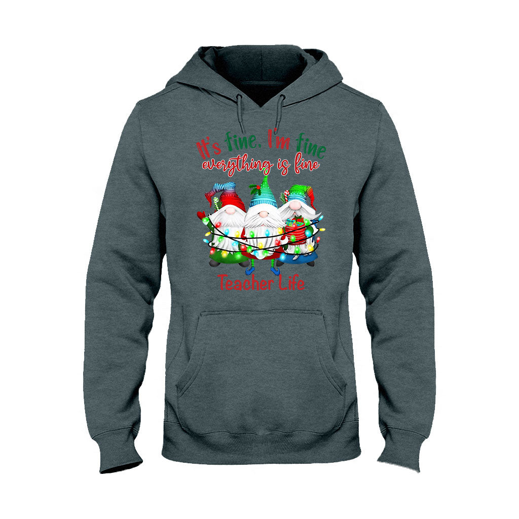 Tout va bien, je vais bien, tout va bien - T-shirt et sweat à capuche personnalisés pour enseignants