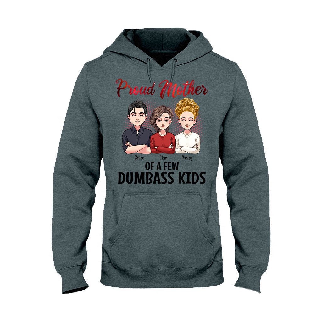 Fière maman de quelques enfants idiots - T-shirt et sweat à capuche personnalisés pour la fête des mères
