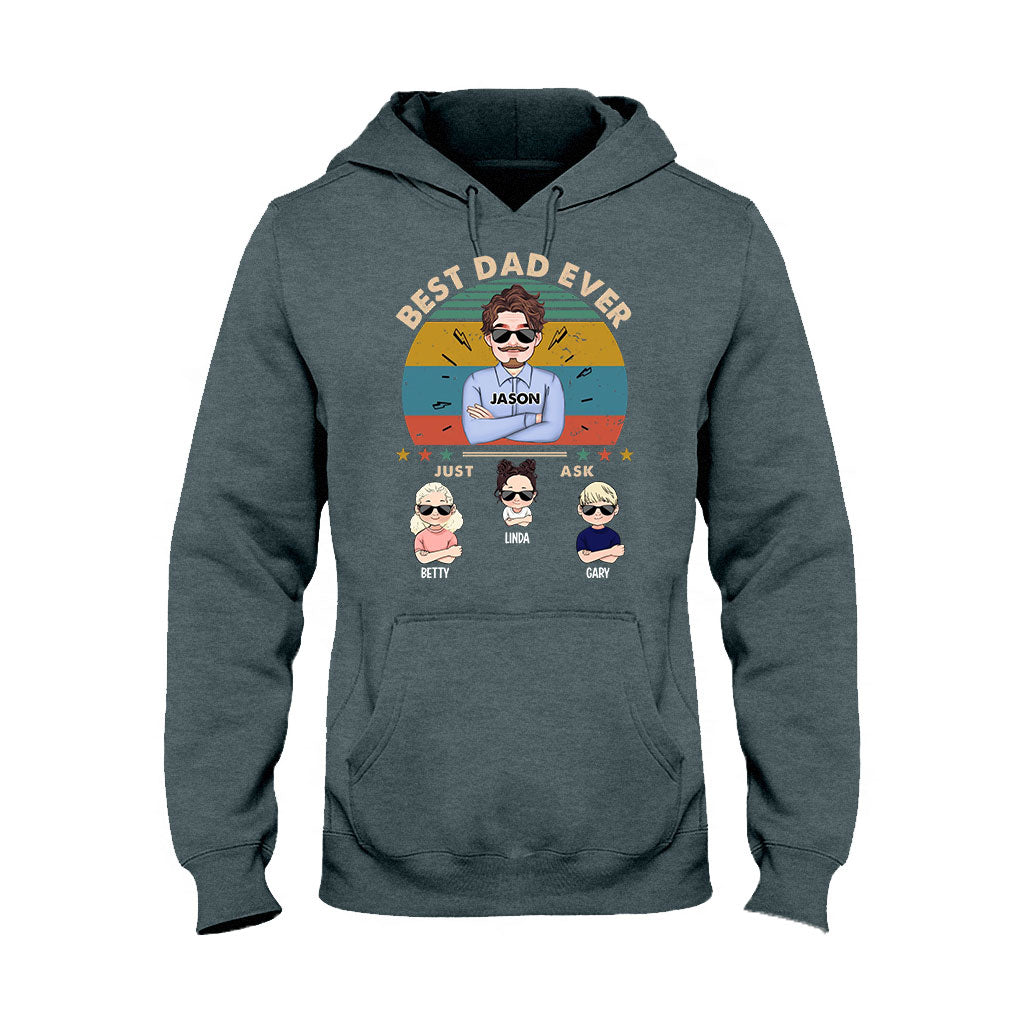 Meilleur papa du monde - T-shirt et sweat à capuche personnalisés pour papa
