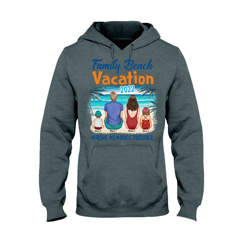 Vacances en famille à la plage - T-shirt et sweat à capuche personnalisés pour les amoureux de la mer