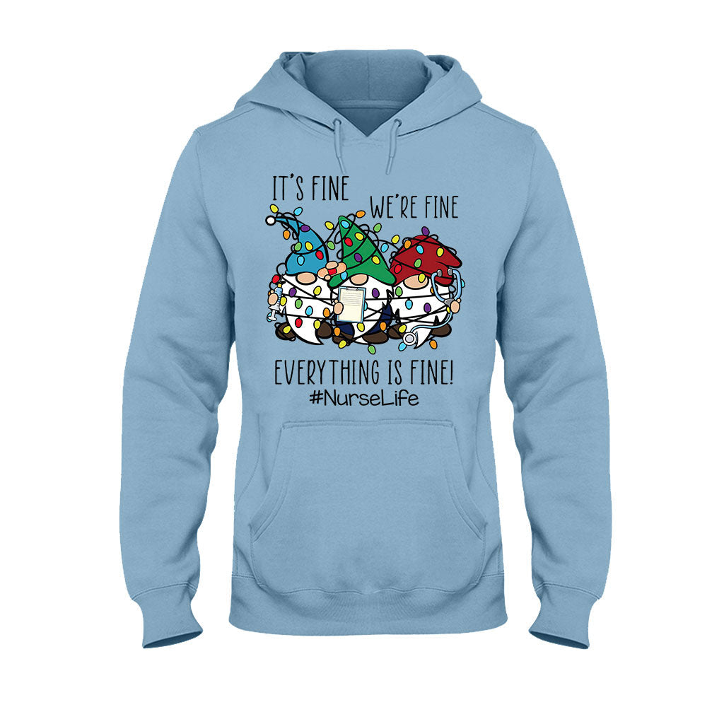 Je vais bien - T-shirt et sweat à capuche « Infirmière de Noël »