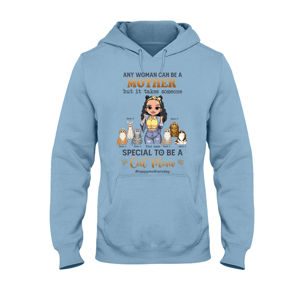 Toute femme peut être une maman chat spéciale - T-shirt et sweat à capuche personnalisés pour chats