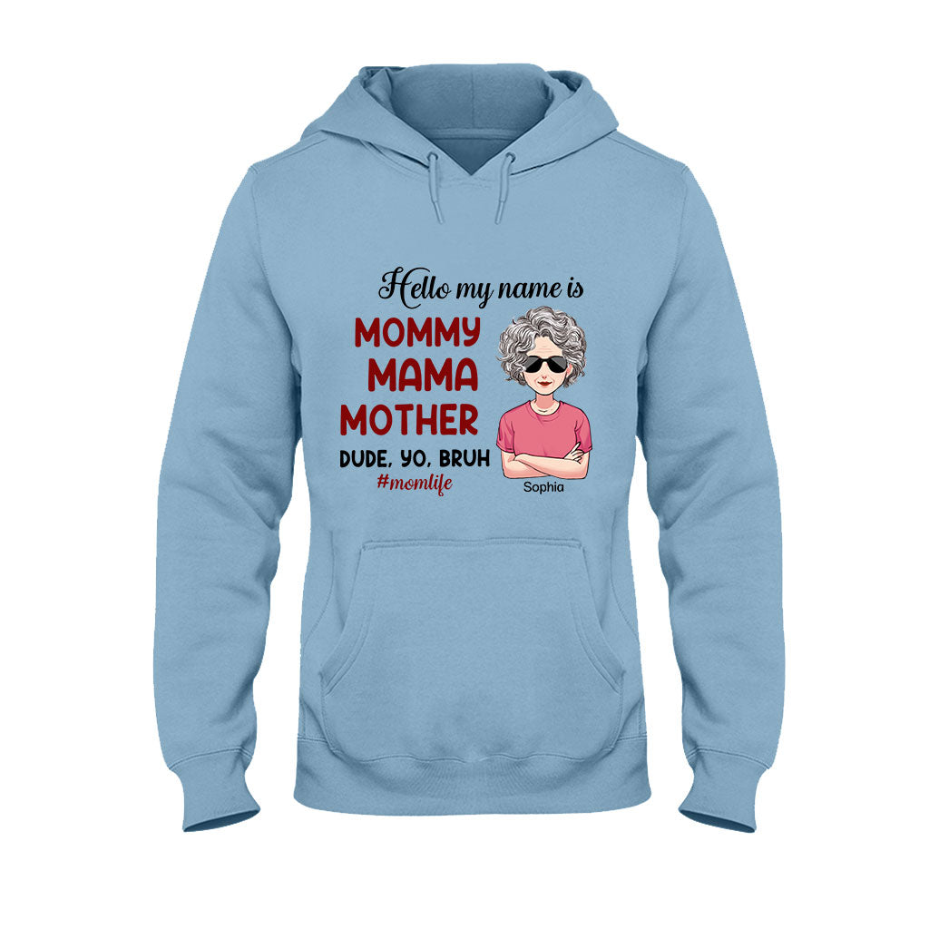 Bonjour, je m'appelle... - T-shirt et sweat à capuche personnalisés pour la fête des mères