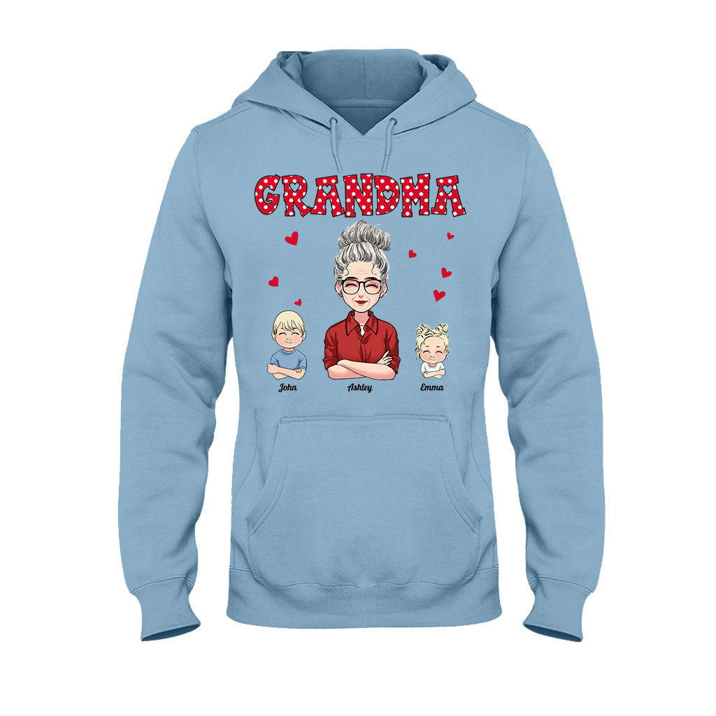 Grand-mère/Mère et Enfants - T-shirt et sweat à capuche personnalisés pour la fête des mères