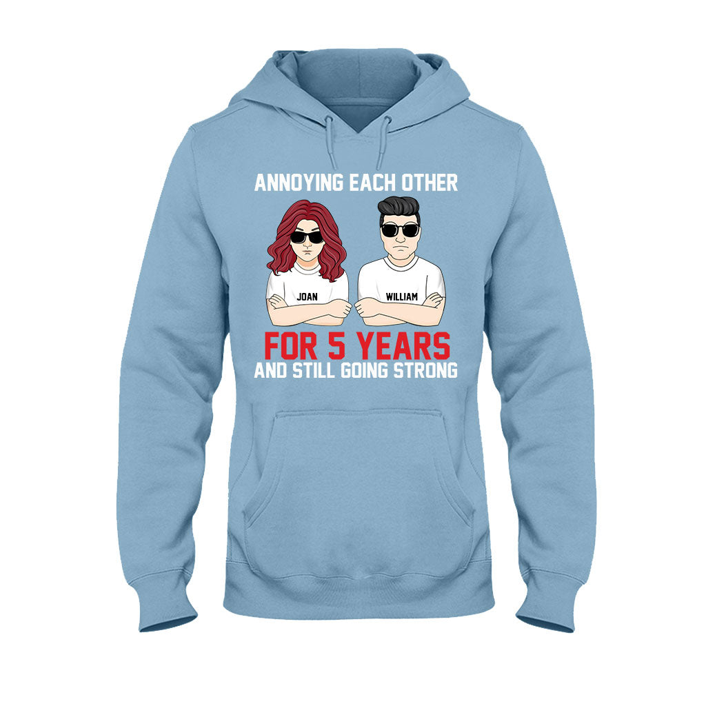 Annoying Each Other - Personalized Couple T-shirt and Hoodie