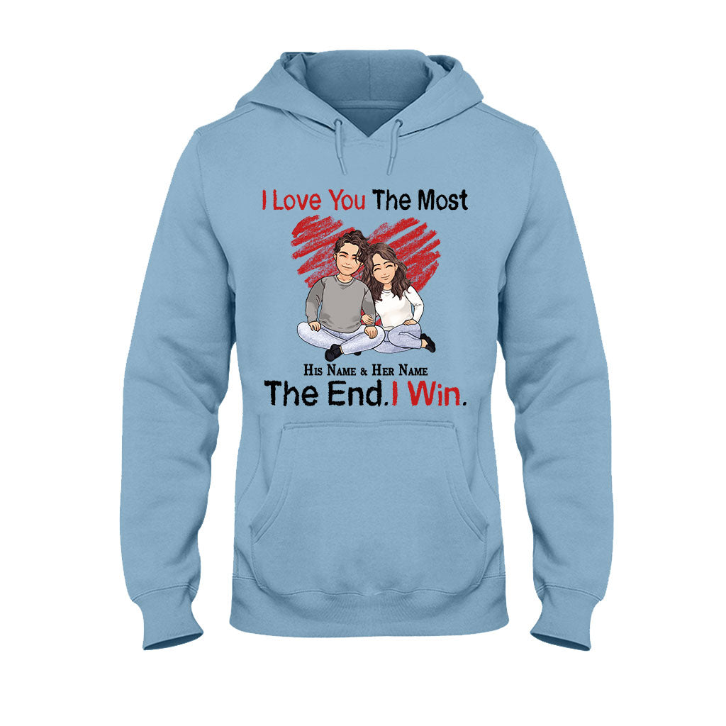 I Love You The Most - Personalized Couple T-shirt and Hoodie