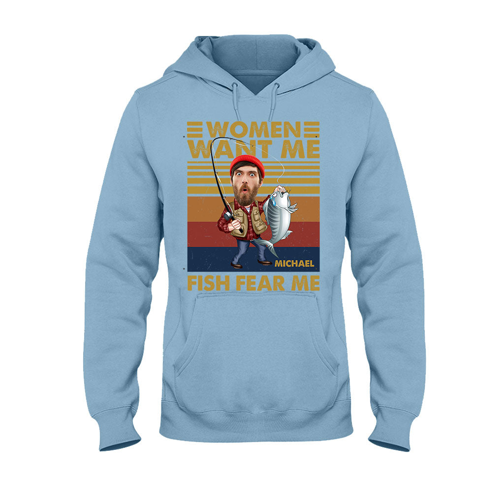 Les femmes me désirent, les poissons me craignent - T-shirt et sweat à capuche de pêche personnalisés