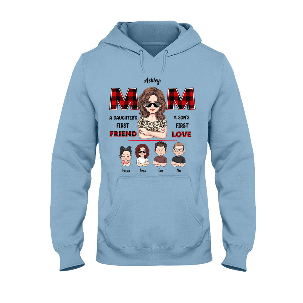 Maman, première amie, premier amour - T-shirt et sweat à capuche personnalisés « Maman, première amie, premier amour »