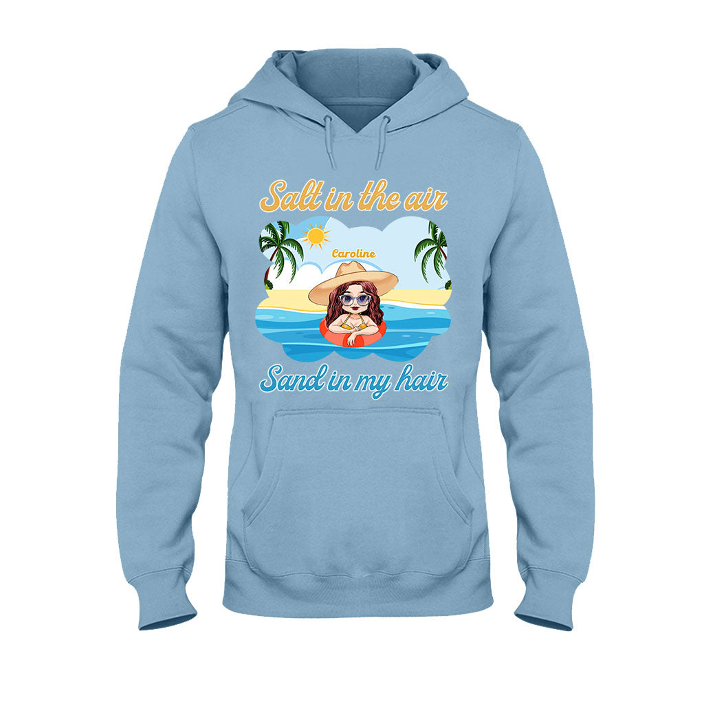 Sel dans l'air, sable dans les cheveux - T-shirt et sweat à capuche personnalisés pour les amoureux de la mer