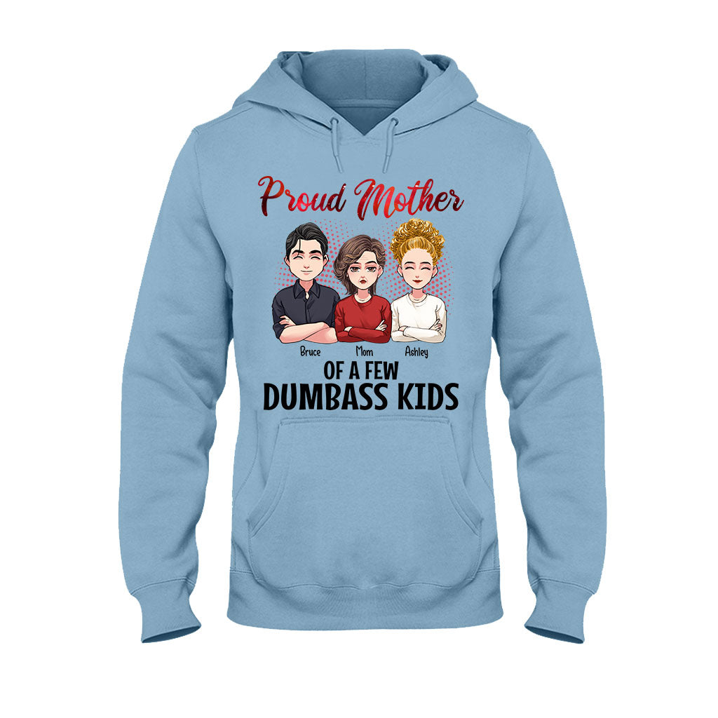 Fière maman de quelques enfants idiots - T-shirt et sweat à capuche personnalisés pour la fête des mères