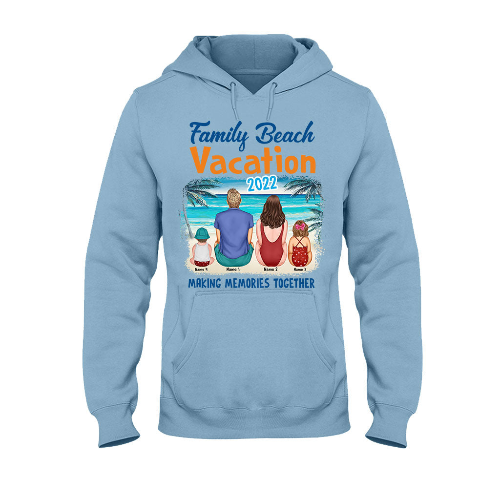 Vacances en famille à la plage - T-shirt et sweat à capuche personnalisés pour les amoureux de la mer