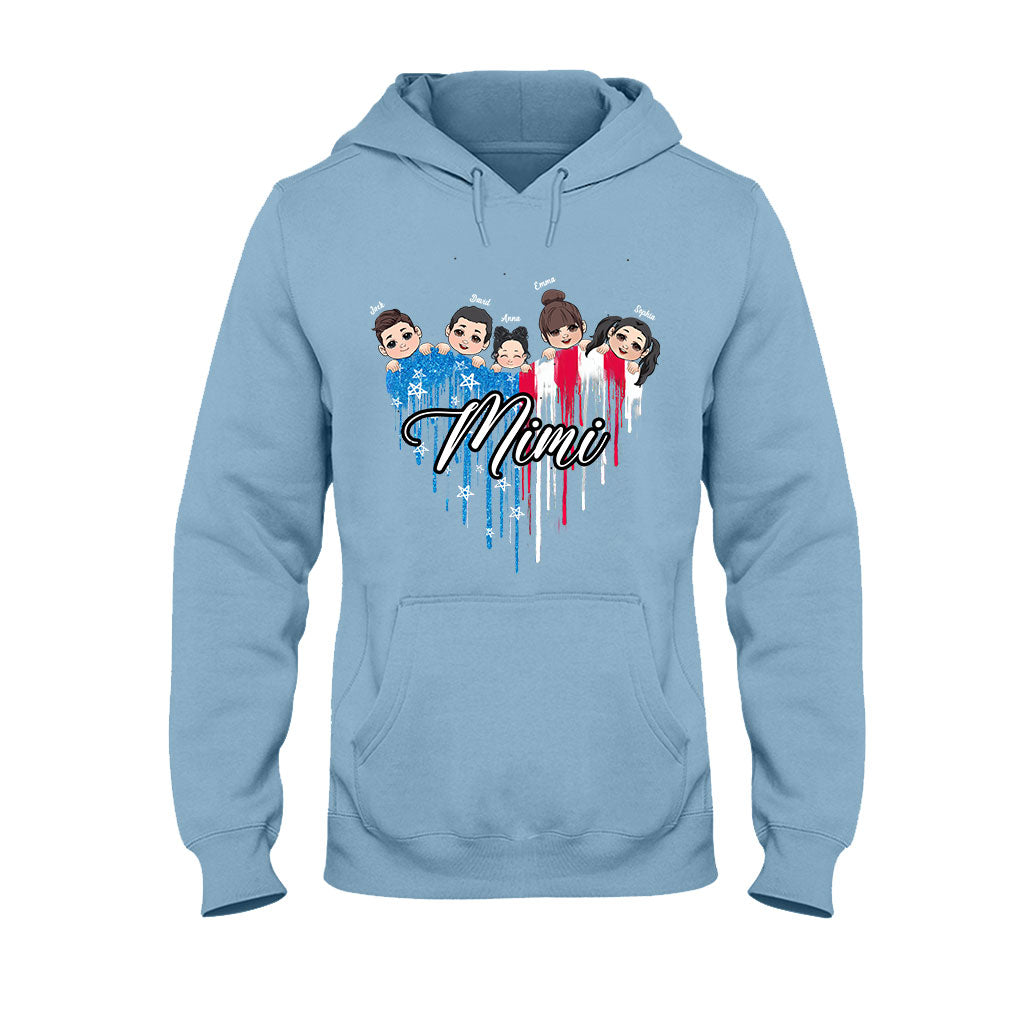 Meilleure grand-mère du monde - Cadeau pour grand-mère, maman, papa, grand-père, tante, oncle - T-shirt et sweat à capuche personnalisés