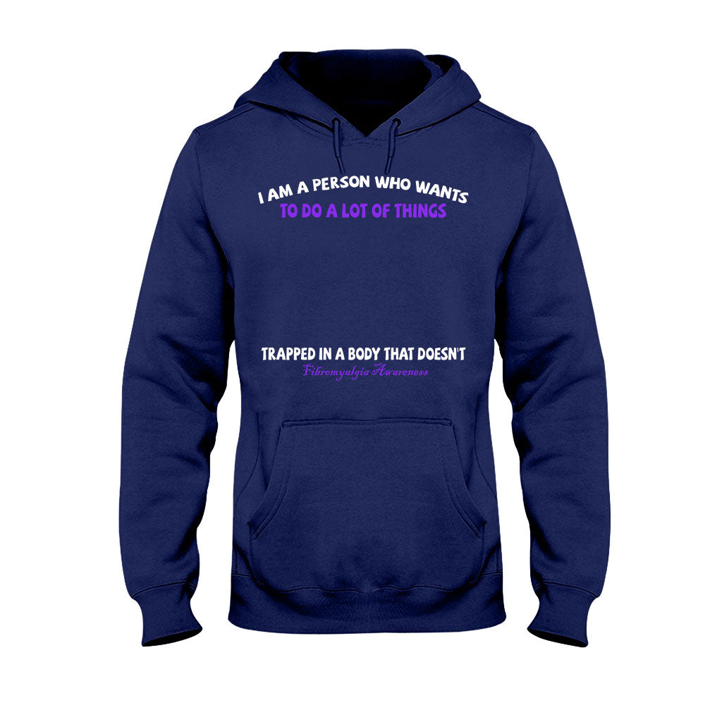 Je suis une personne qui veut faire plein de choses - T-shirt et sweat à capuche personnalisés pour la sensibilisation à la fibromyalgie