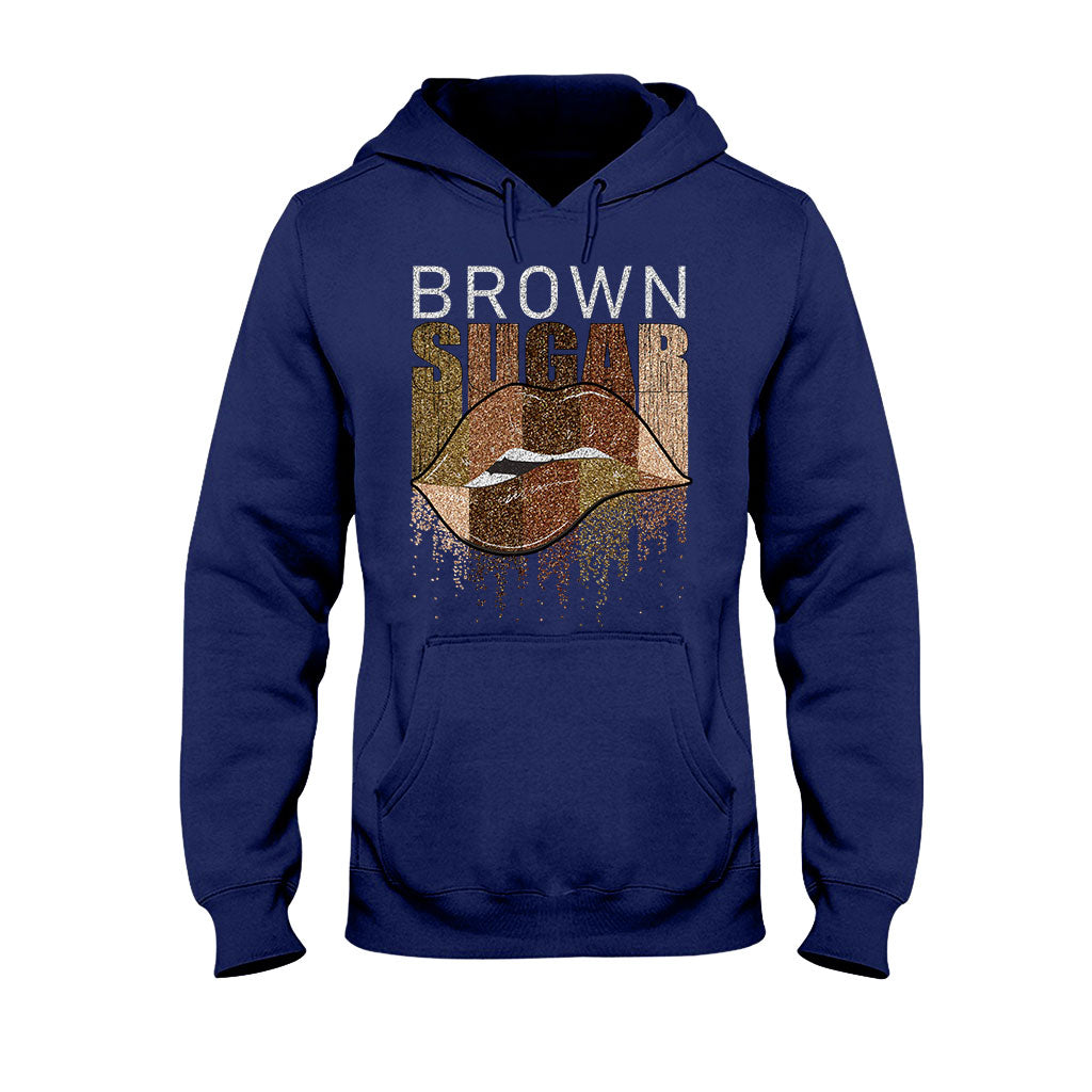 Brown Sugar - T-shirt et sweat à capuche afro-américains avec imprimé à paillettes imitation 1121