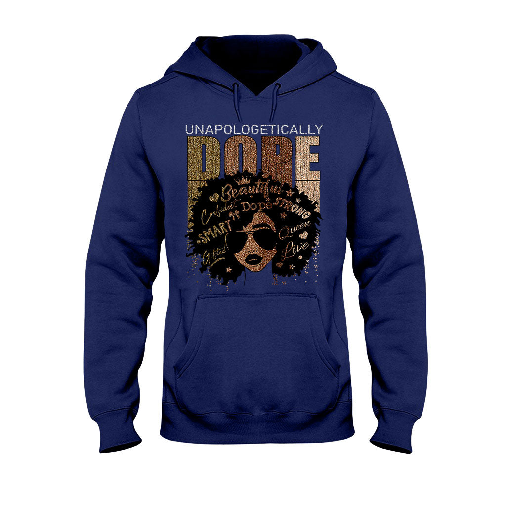 Reine Noire - T-shirt et sweat à capuche afro-américains avec imprimé à paillettes imitation 1121