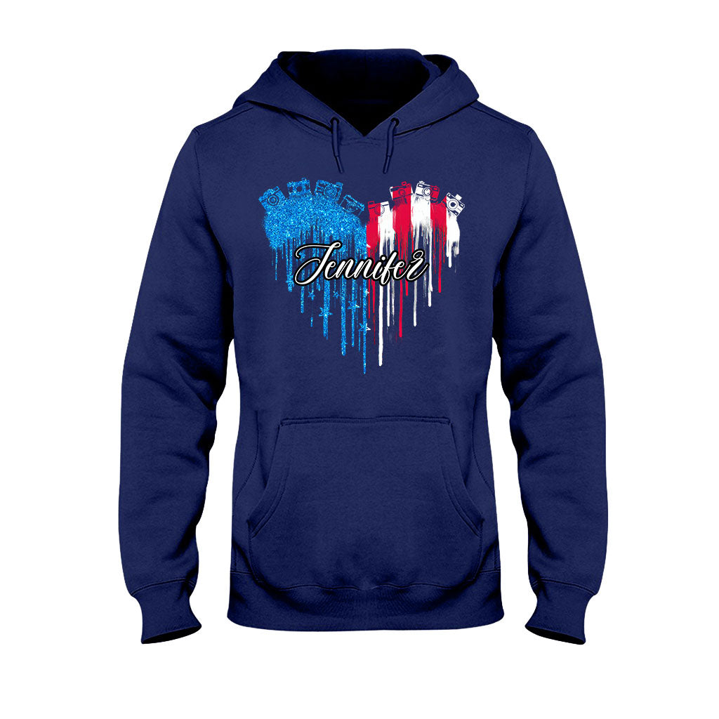 J'adore la photographie - T-shirt et sweat à capuche personnalisés « J'aime la photographie »