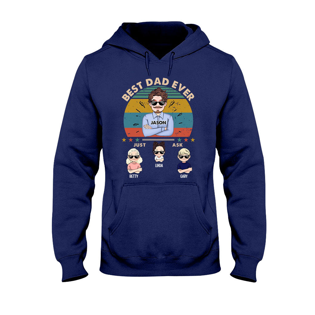 Meilleur papa du monde - T-shirt et sweat à capuche personnalisés pour papa