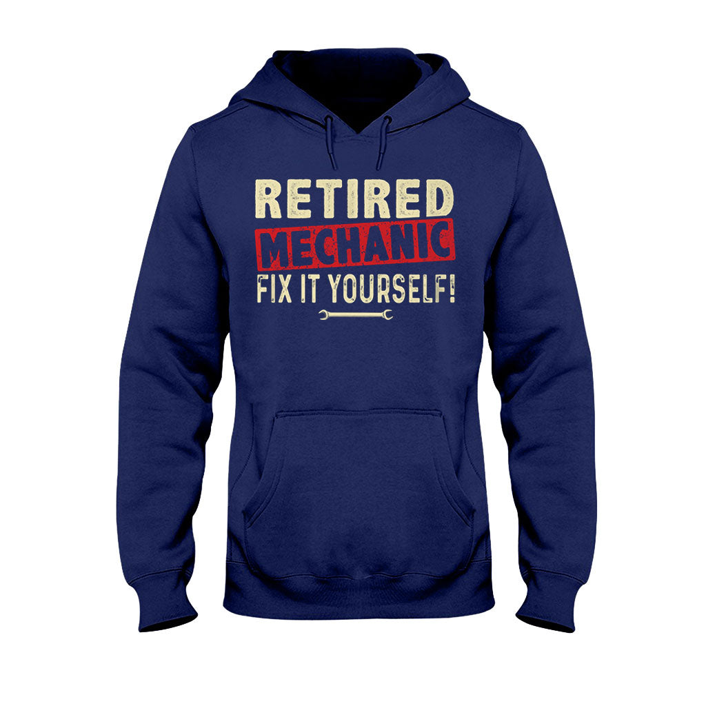 Retired Mechanic T-shirt And Hoodie 062021
