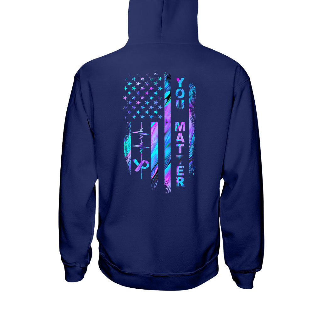 T-shirt et sweat à capuche avec drapeau de prévention du suicide 062021