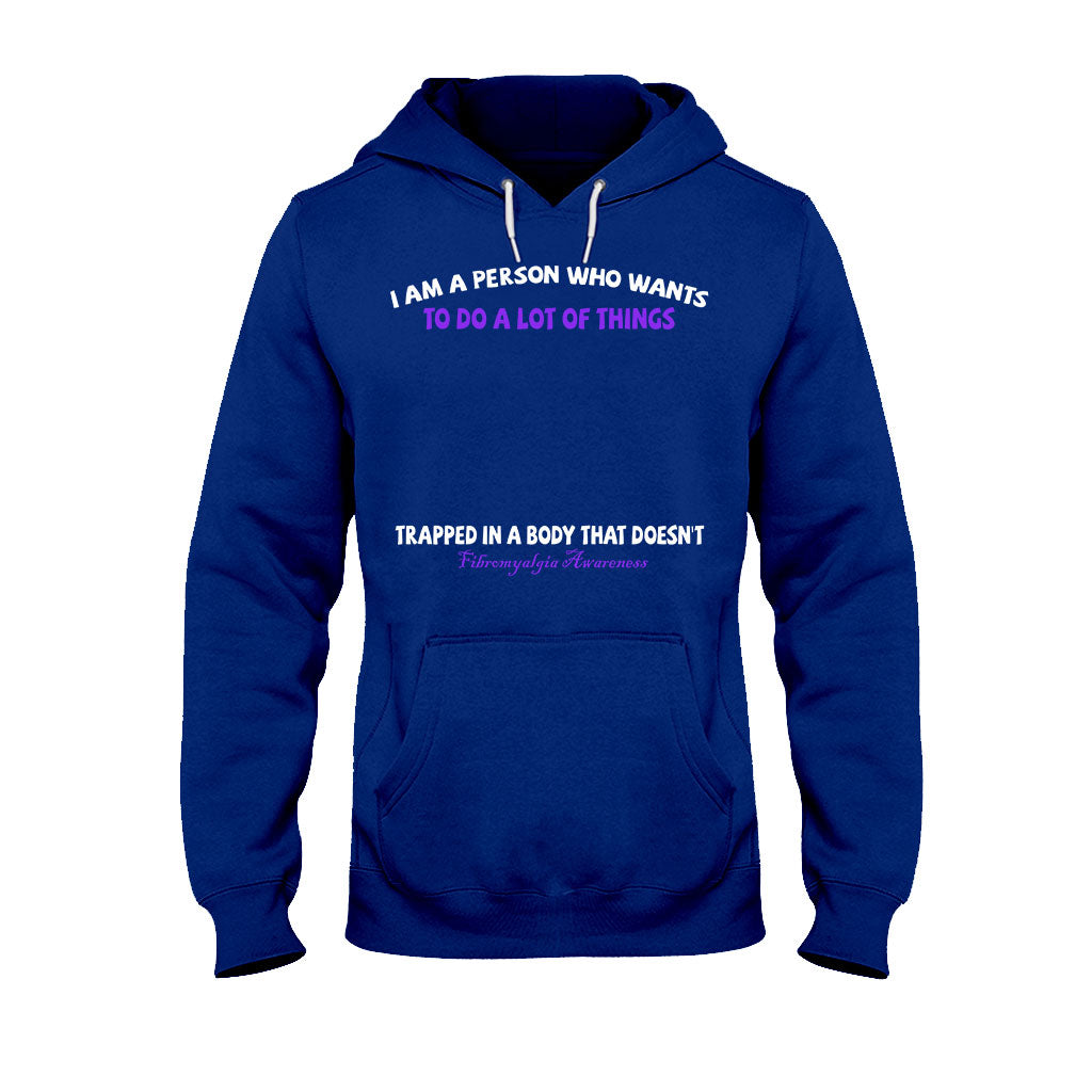 Je suis une personne qui veut faire plein de choses - T-shirt et sweat à capuche personnalisés pour la sensibilisation à la fibromyalgie