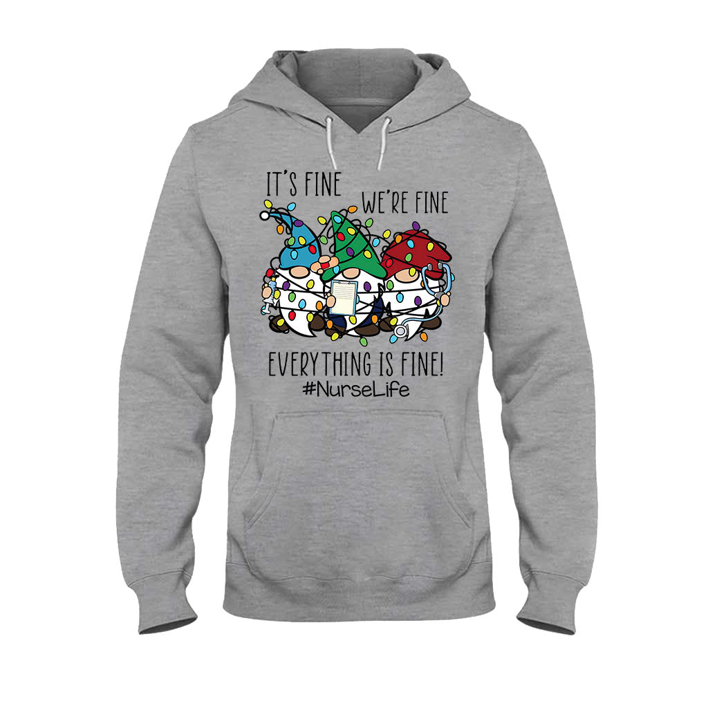 Je vais bien - T-shirt et sweat à capuche « Infirmière de Noël »