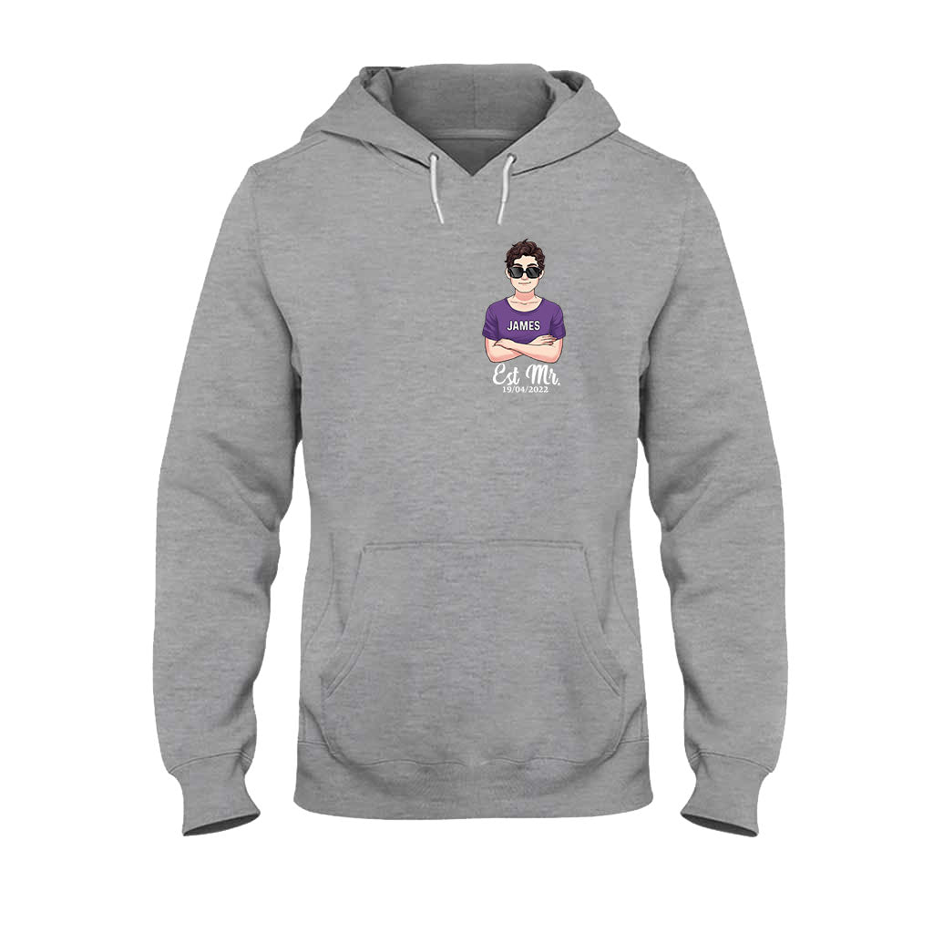 Monsieur et Madame - T-shirt et sweat à capuche personnalisés pour couples