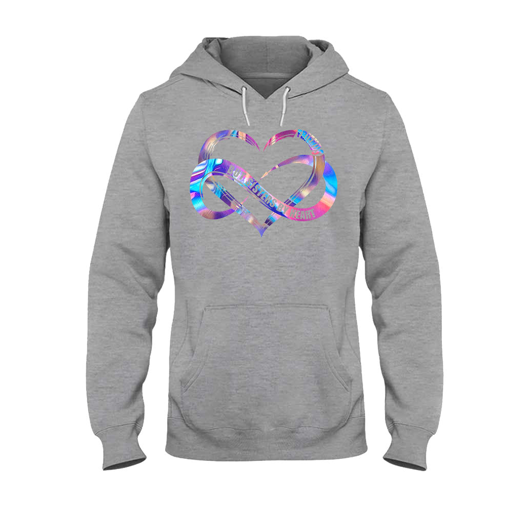 Pas sœurs de sang, mais sœurs de cœur - T-shirt et sweat à capuche personnalisés pour meilleures amies
