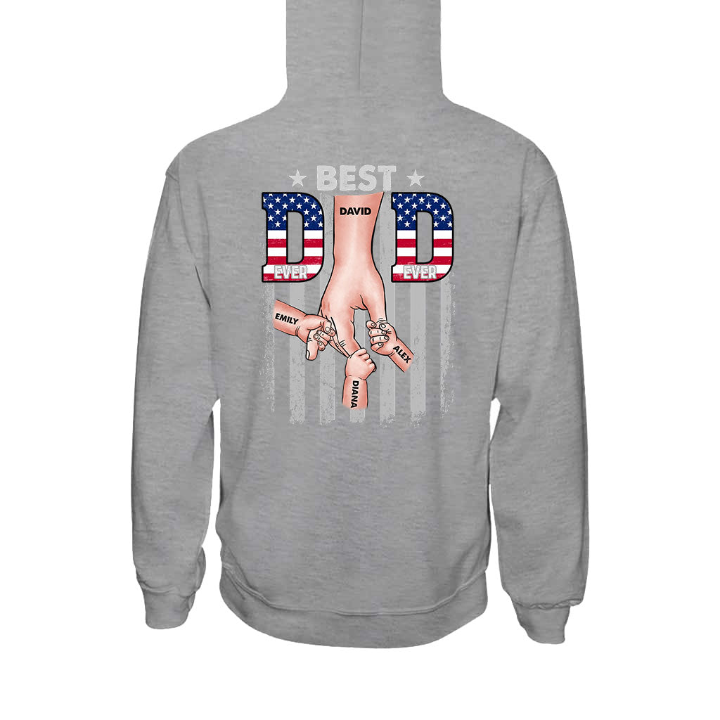 Best Dad Ever - Personalized Father T-shirt and Hoodie