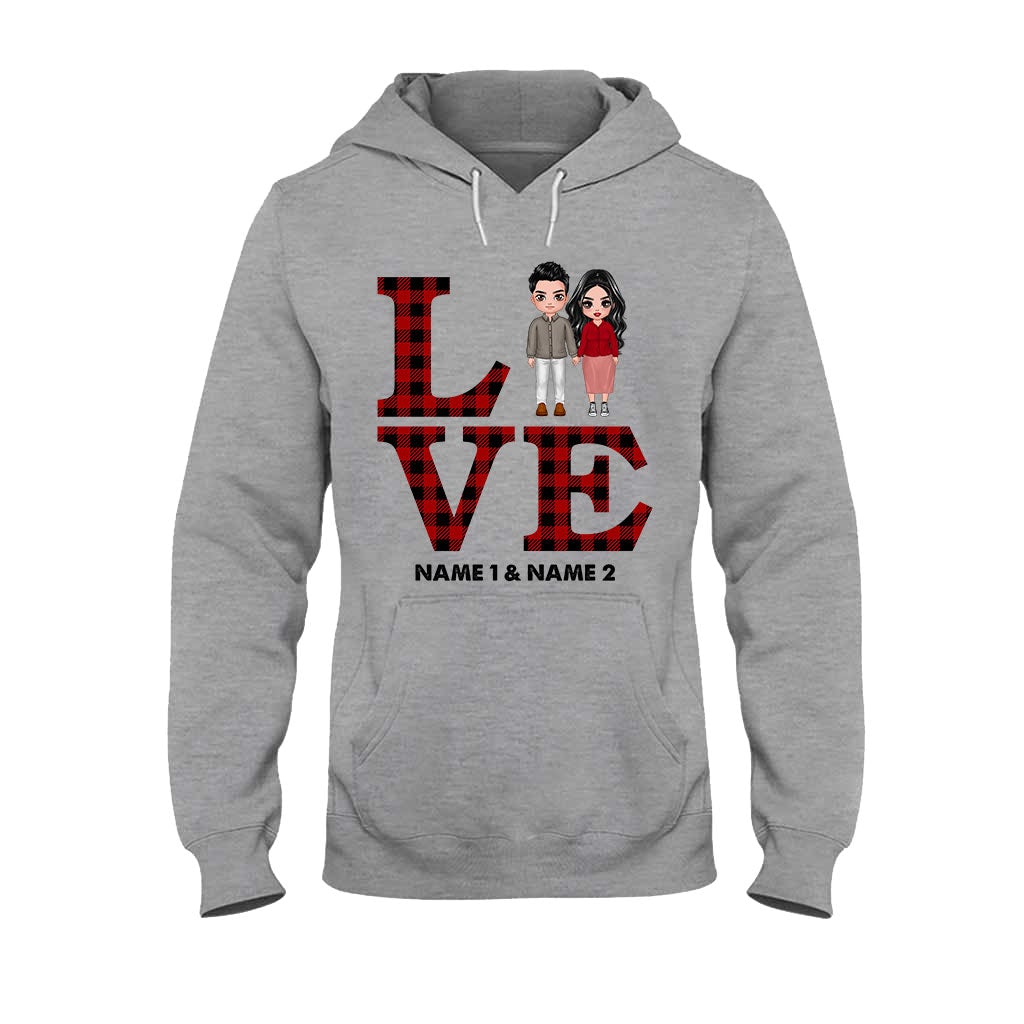 Couple amoureux - T-shirt et sweat à capuche personnalisés