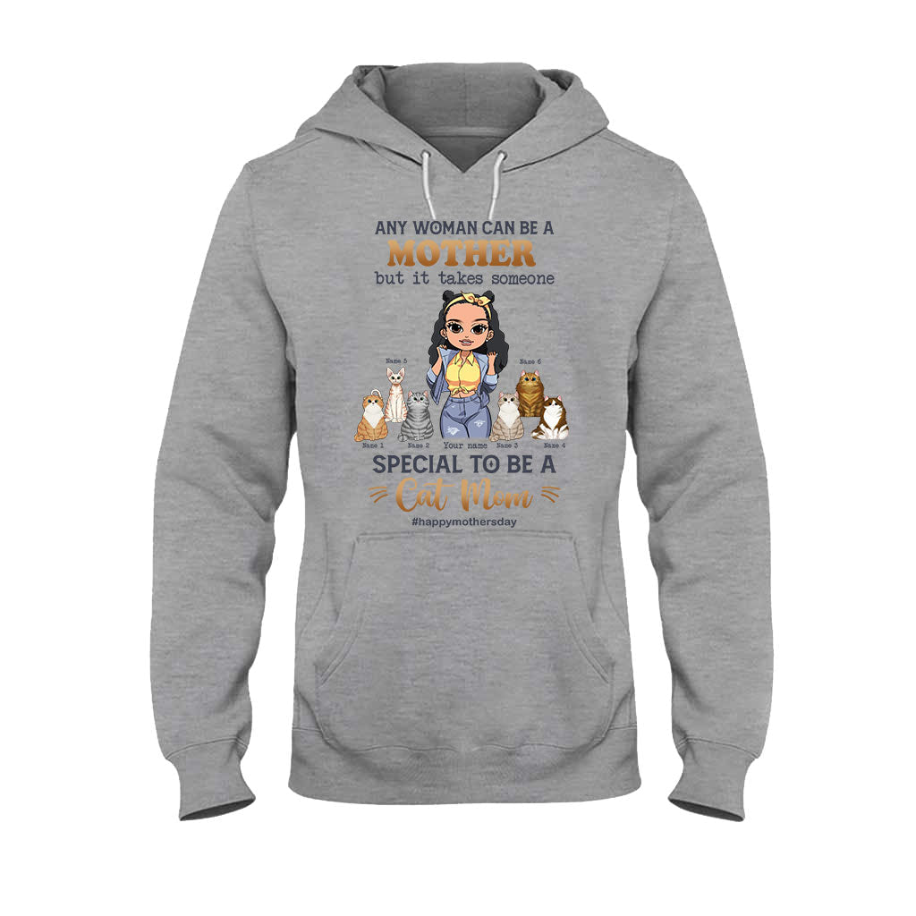 Toute femme peut être une maman chat spéciale - T-shirt et sweat à capuche personnalisés pour chats