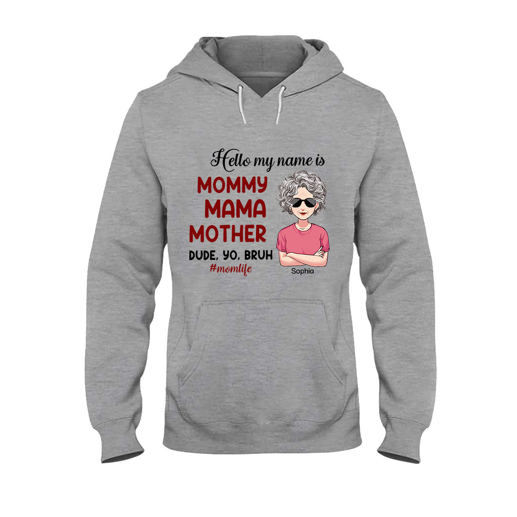 Bonjour, je m'appelle... - T-shirt et sweat à capuche personnalisés pour la fête des mères