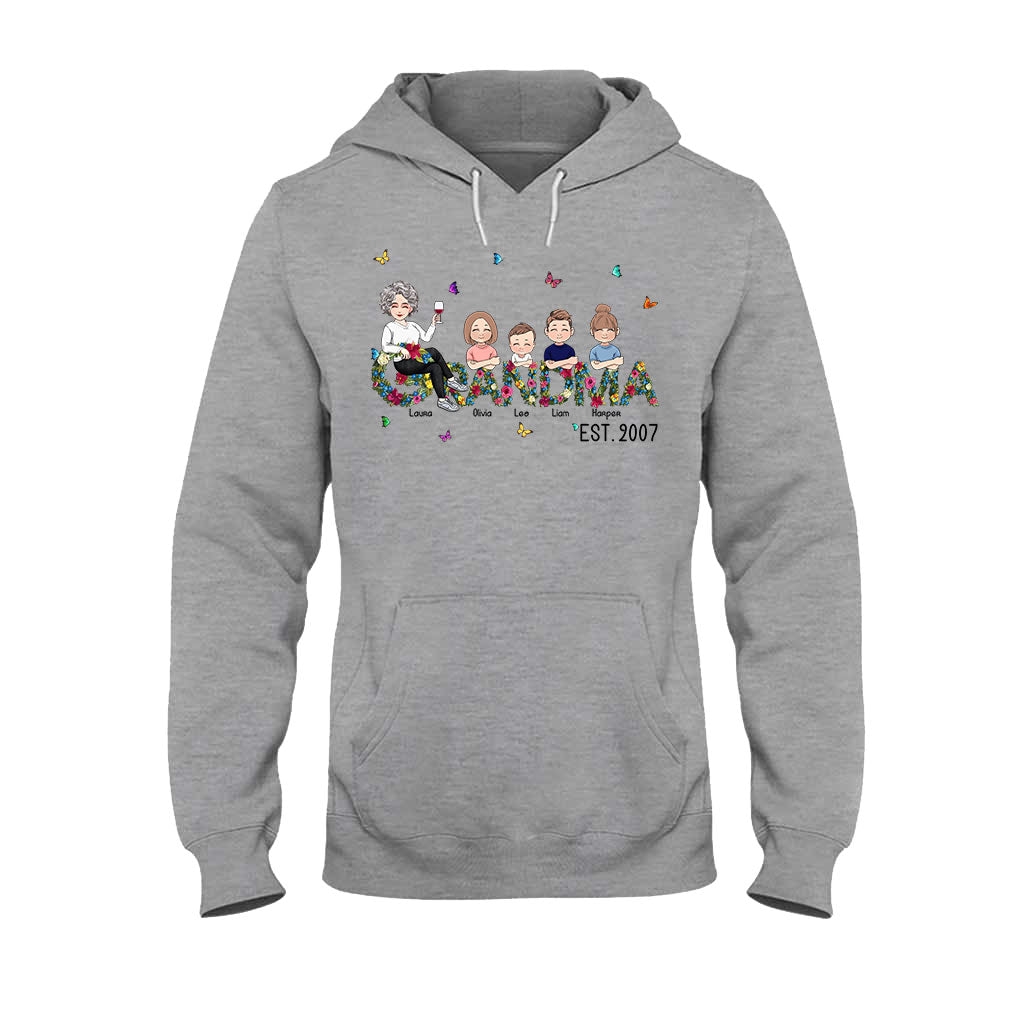 Grand-mère depuis toujours - T-shirt et sweat à capuche personnalisés pour la fête des mères