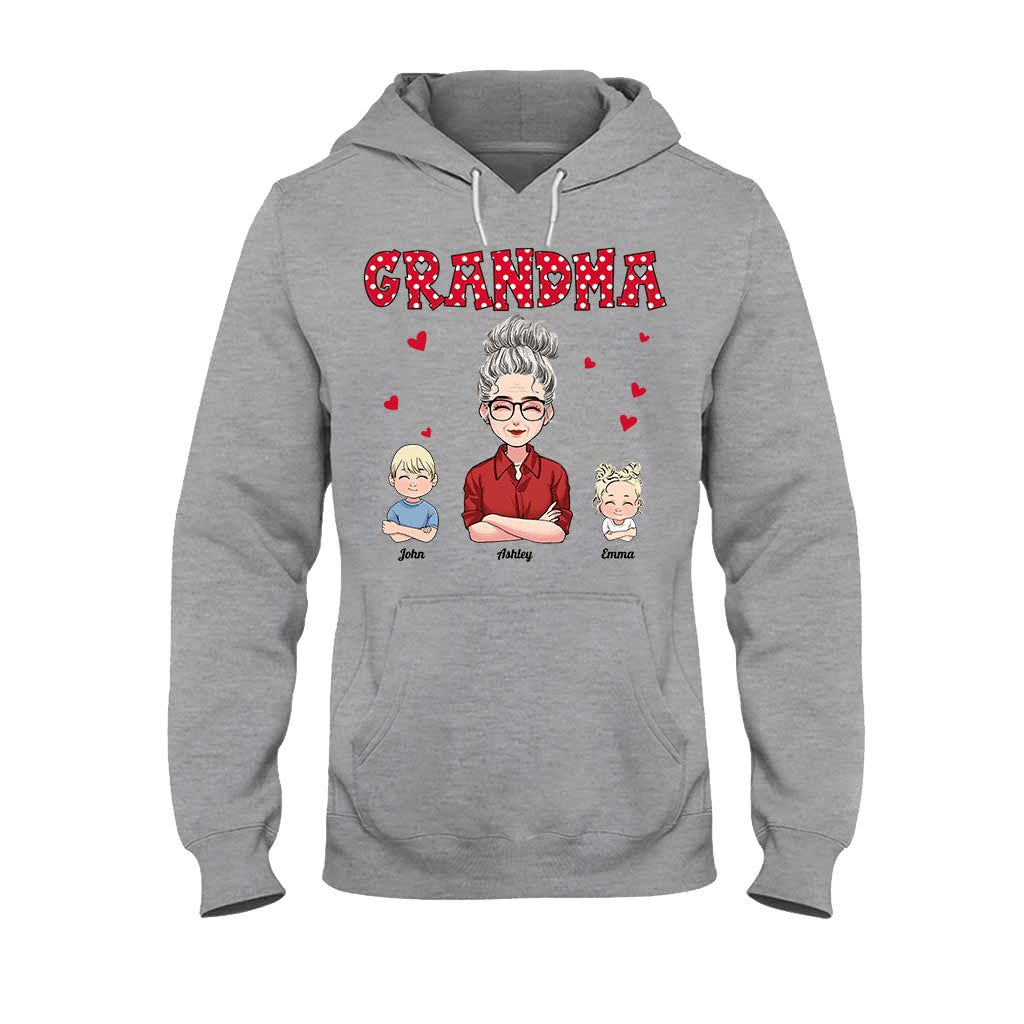 Grand-mère/Mère et Enfants - T-shirt et sweat à capuche personnalisés pour la fête des mères