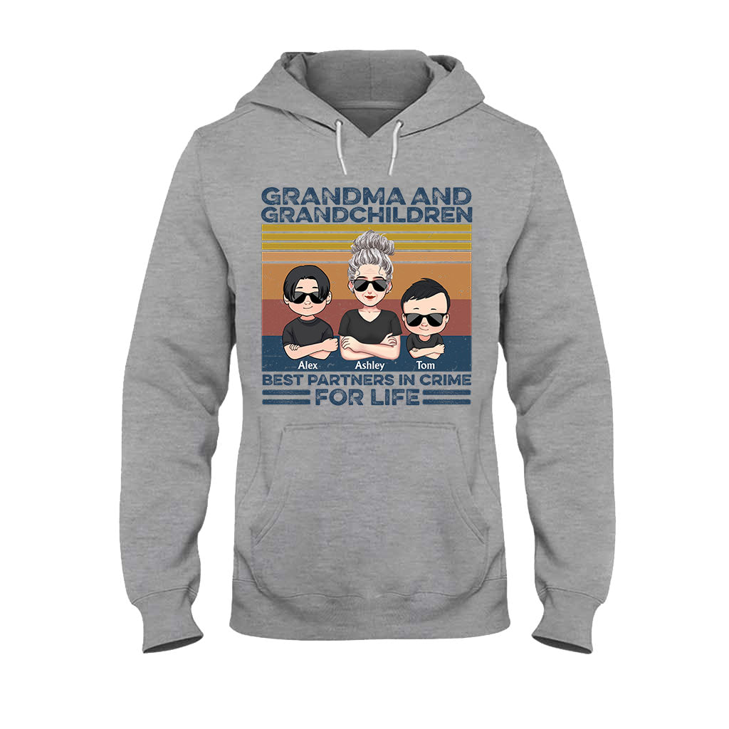 Grandma And Grandchildren - Personalized Mother's Day Grandma T-shirt and Hoodie